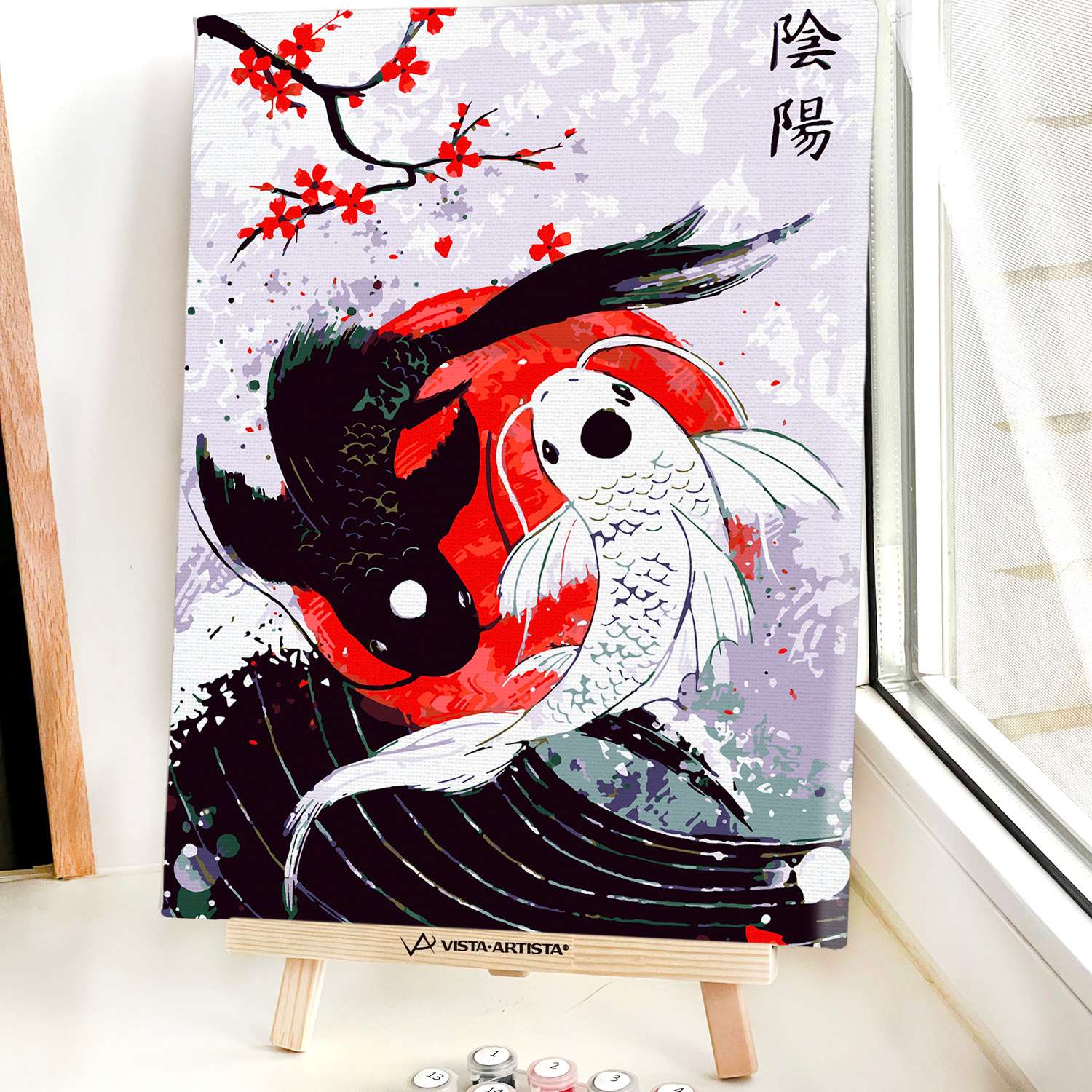 Картина по номерам Red Panda Рыбки Инь-Янь - фото 11