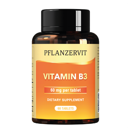 Витамин В3 PFLANZERVIT Ниацин Никотинамид 60 таблеток