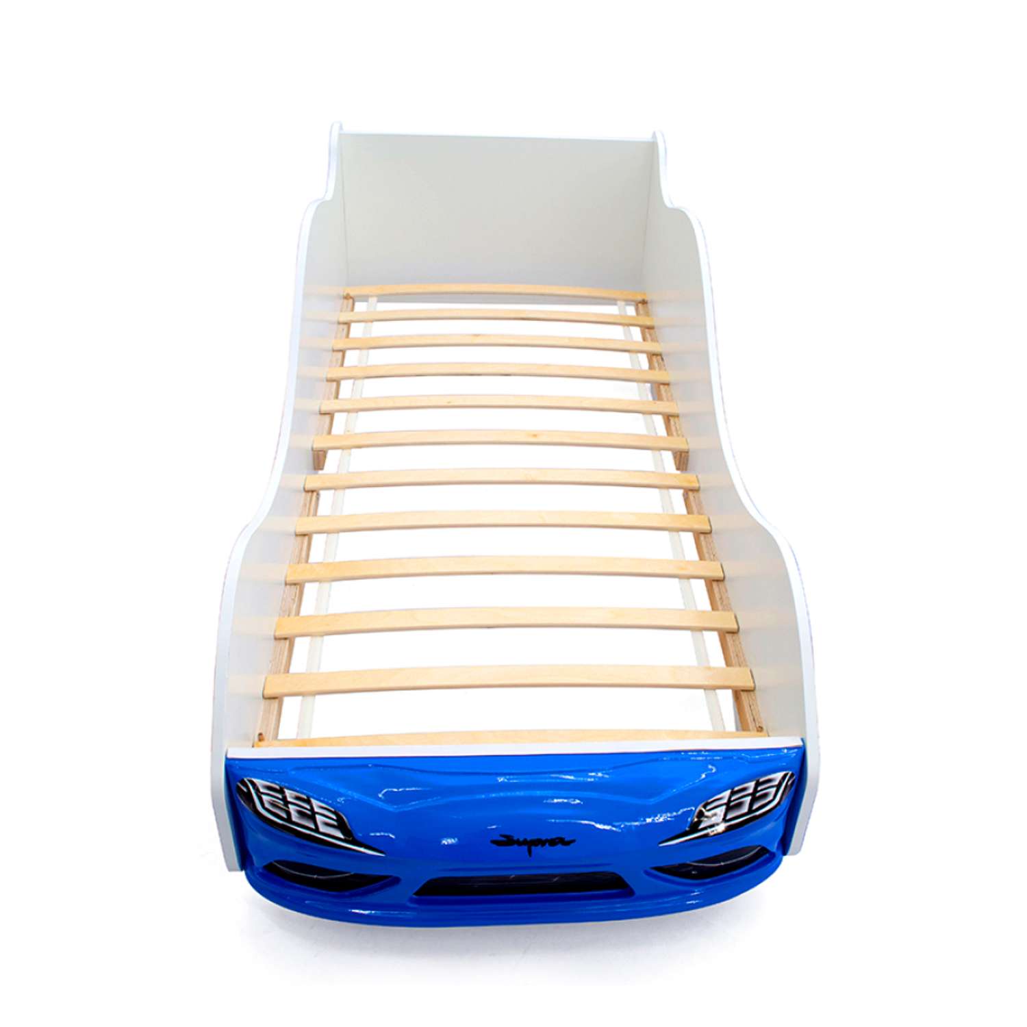 Детская кровать-машина Бельмарко Супра синяя - фото 4