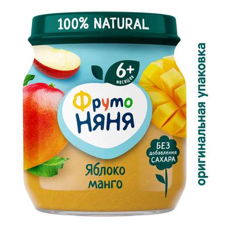 Пюре ФрутоНяня яблоко-манго 100г с 6месяцев