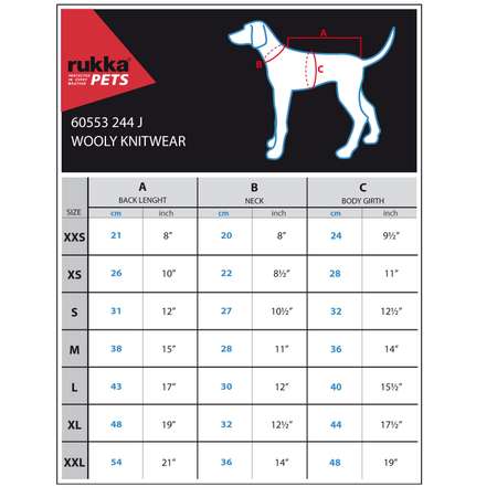 Свитер для собак RUKKA PETS XL Серый 460553244J290XL