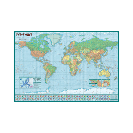 Политическая карта АГТ Геоцентр мира ( 45 млн)