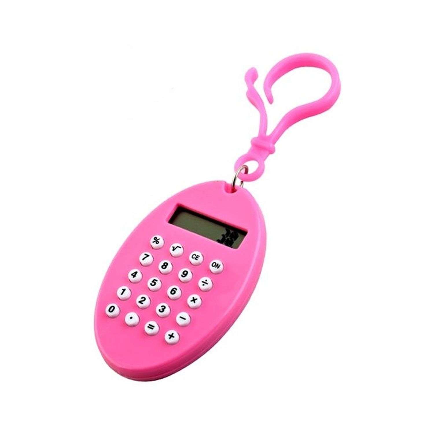 Брелок-калькулятор Uniglodis Овал розовый - фото 1