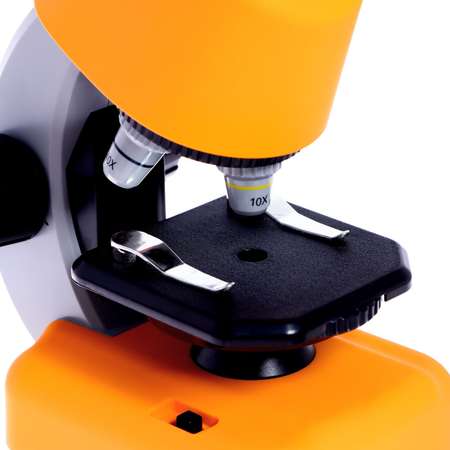 Микроскоп Sima-Land детский «Юный ученый» кратность х100 х400 х1200 подсветка цвет жёлтый