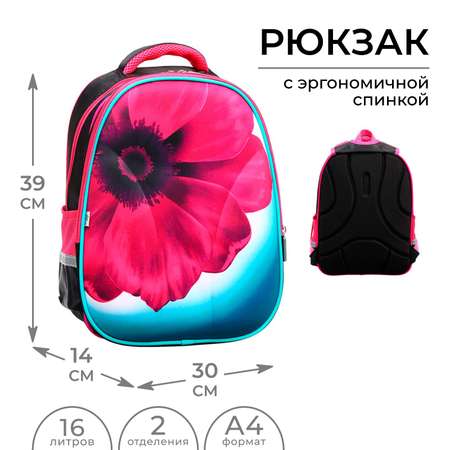 Рюкзак Calligrata каркасный школьный Inspire 39х30х14 см