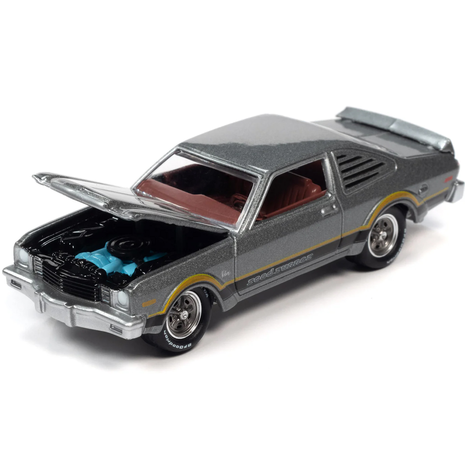 Автомобиль Johnny Lightning 1:64 серый JLMC028B-R4-N6 - фото 2