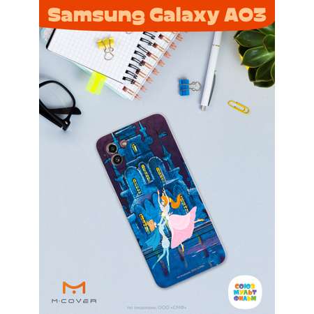 Силиконовый чехол Mcover для смартфона Samsung Galaxy A03 Союзмультфильм Танец с принцем