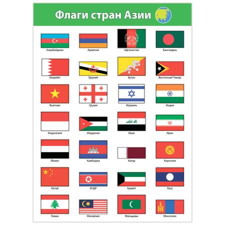 Комплект наглядных плакатов Дрофа-Медиа Флаги мира 4127