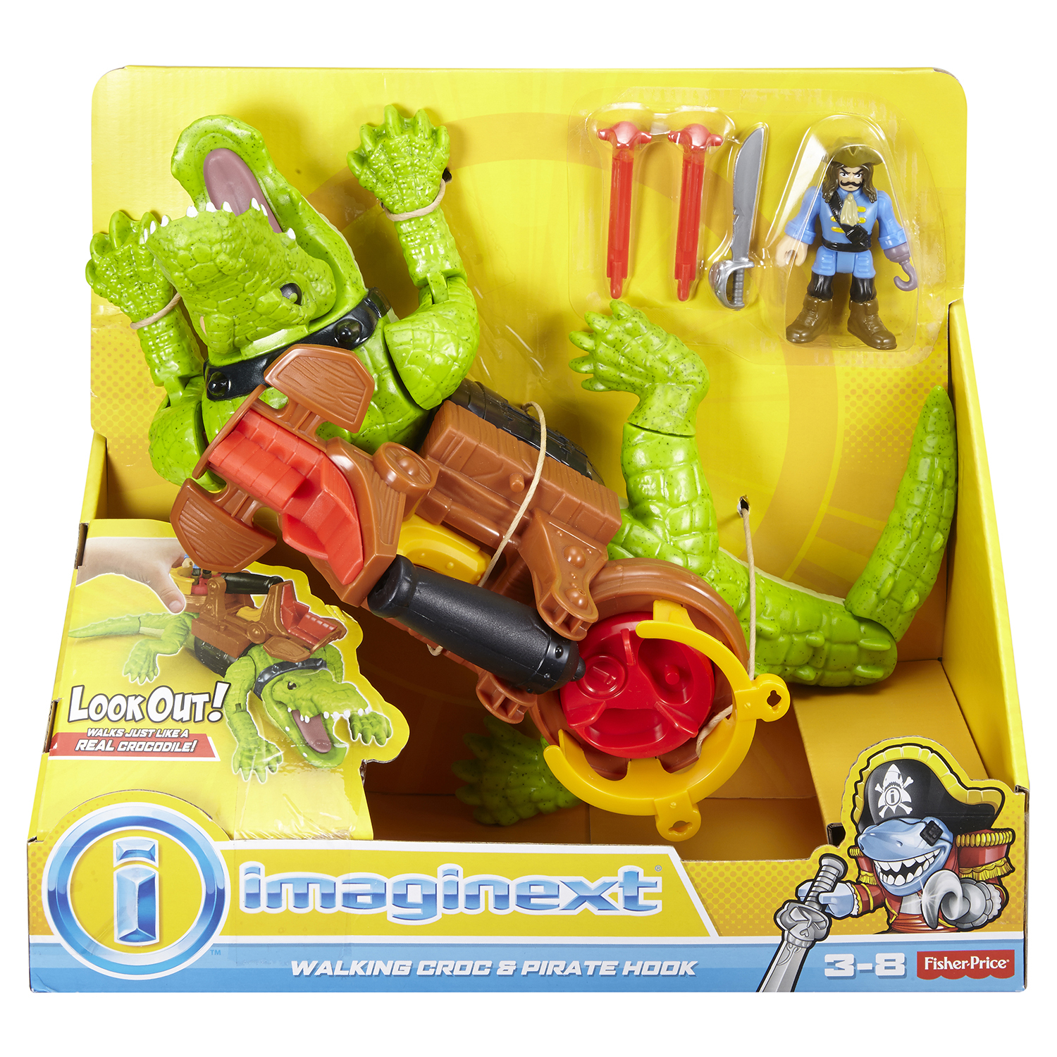 Набор игровой IMAGINEXT Капитан Крюк и крокодил купить по цене 999 ₽ в  интернет-магазине Детский мир