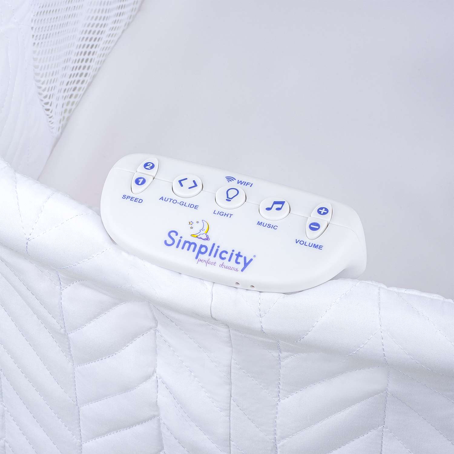Колыбель-кроватка Simplicity GL4090 Elite white crinkle - фото 29