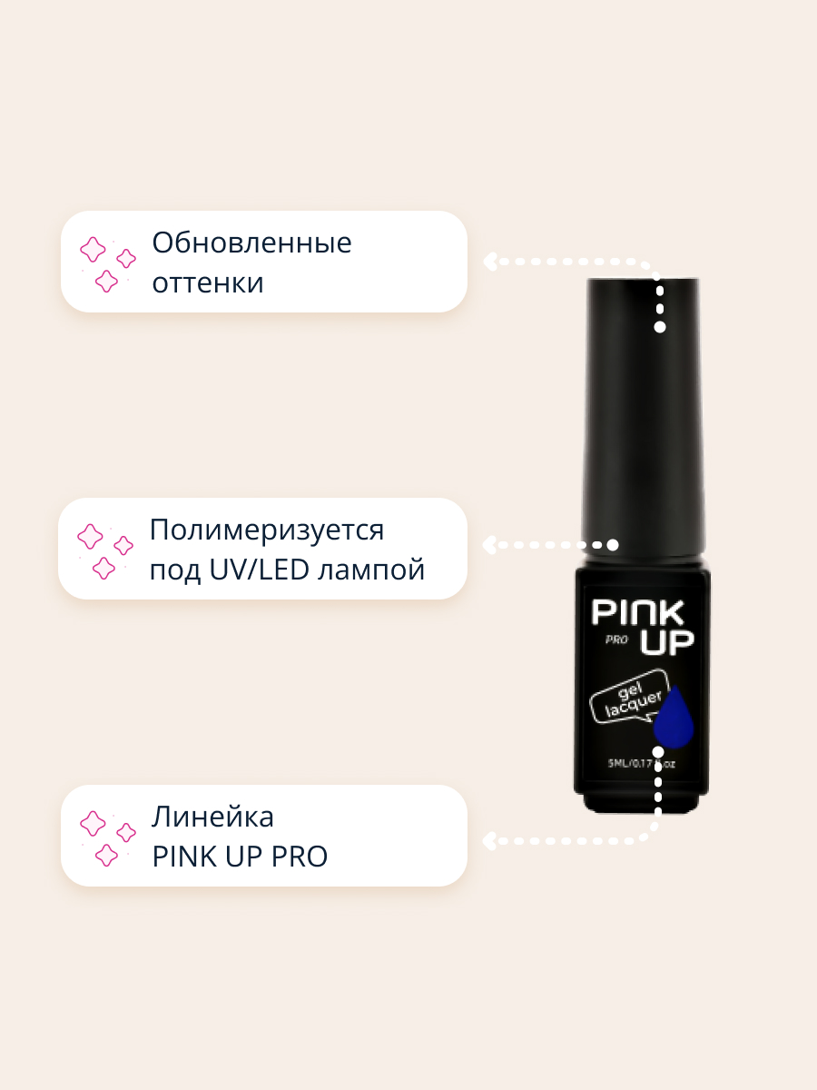 Гель-лак для ногтей Pink Up uv/led тон 28 5 мл - фото 2