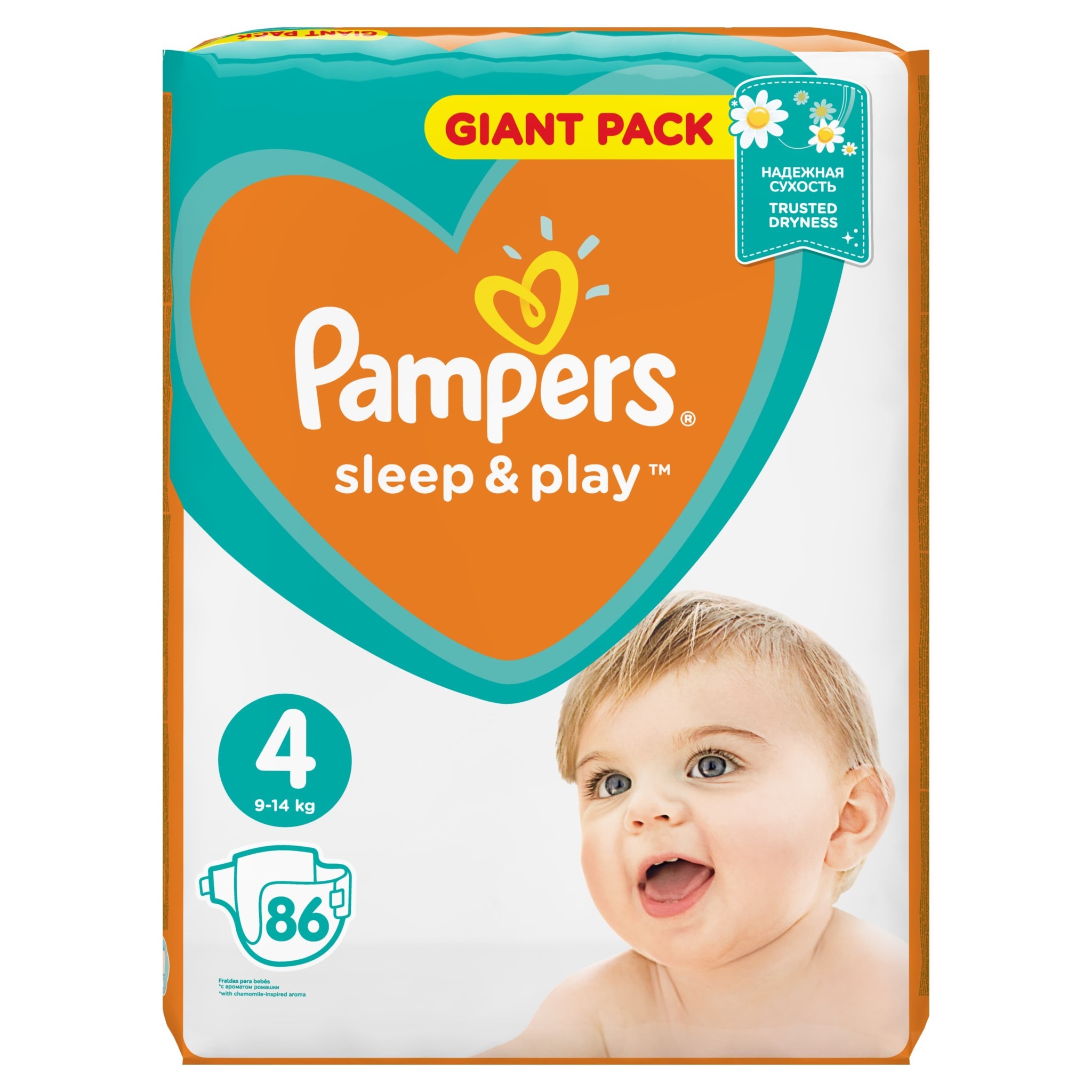 Подгузники Pampers Sleep and Play 4 9-14кг 86шт - фото 2