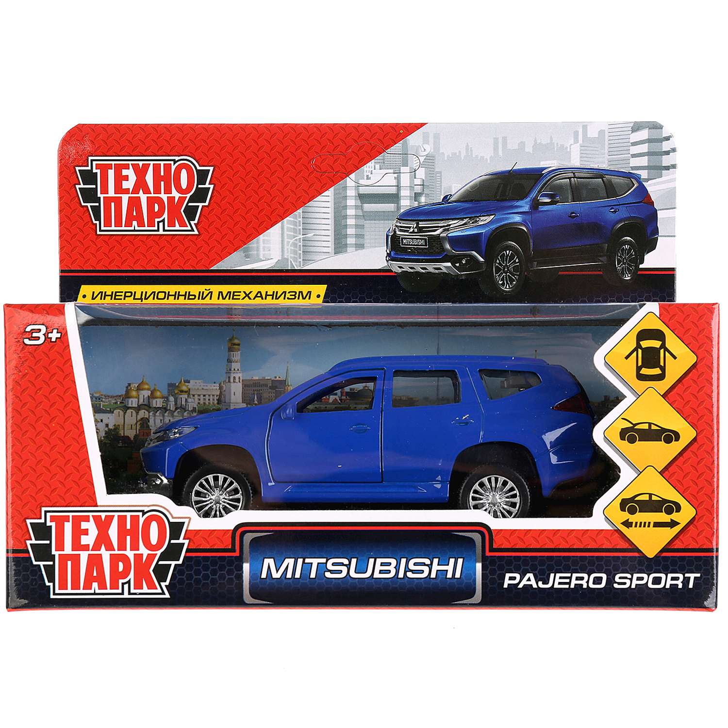 Машина Технопарк Mitsubishi Pajero Sport инерционная 273066 273066 - фото 2