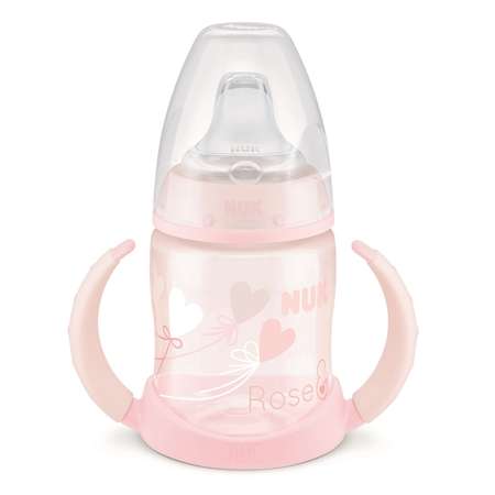 Бутылочка Nuk First Choice Baby Rose с ручками 150мл с 6месяцев 10743820