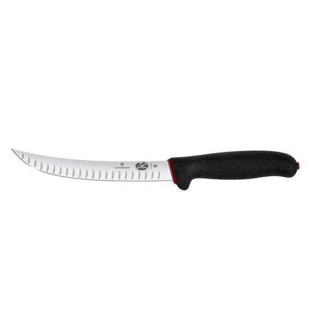 Нож кухонный Victorinox Fibrox 5.7223.20D стальной разделочный лезвие 200мм прямая заточка черный