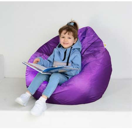 Кресло-мешок Пазитифчик Груша 90х80см фиолетовый