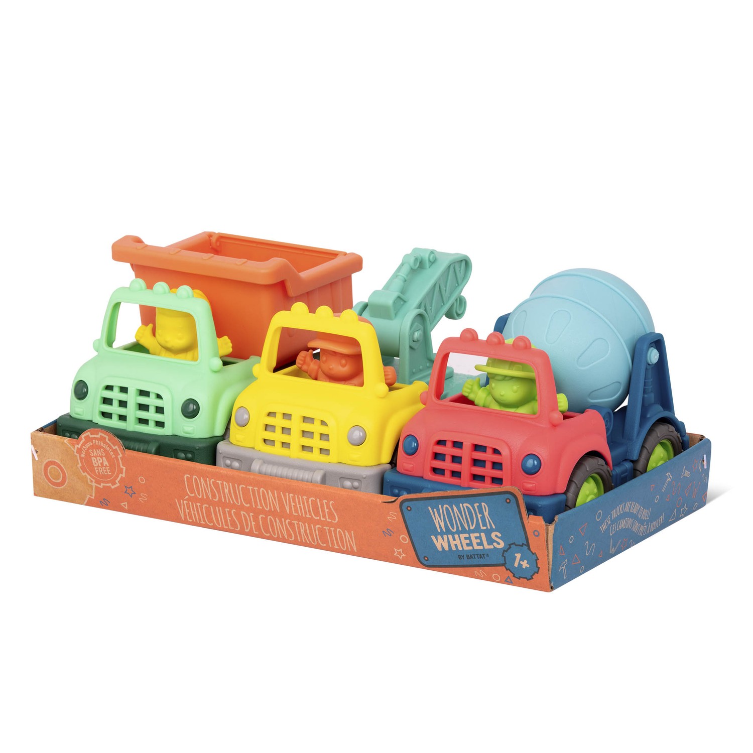 Набор игровой Wonder Wheels Мини грузовики 3шт VE1048Z - фото 2