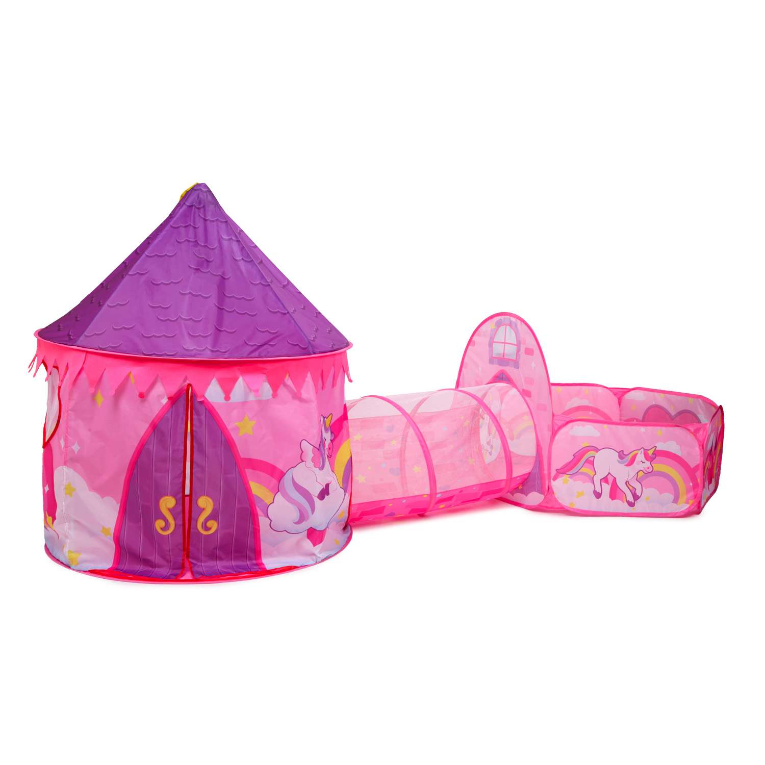 Палатка BabyGo Замок принцессы 3в1 FCJ0801187 - фото 1