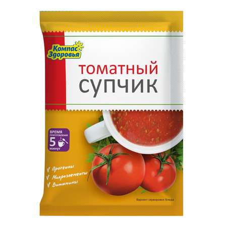 Суп-пюре Компас Здоровья томатный 30г