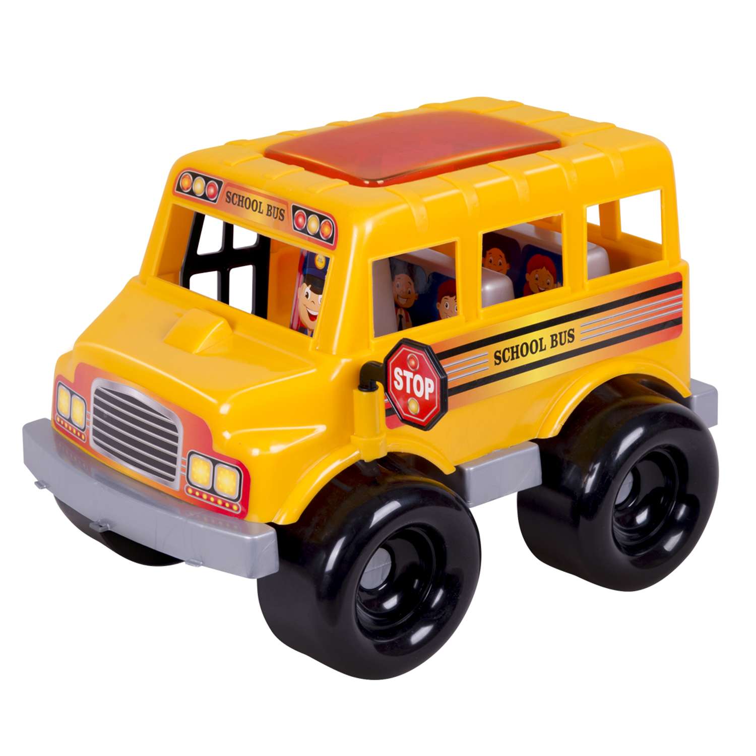 Автобус игрушечный Zarrin Toys школьный D1/желтый - фото 1