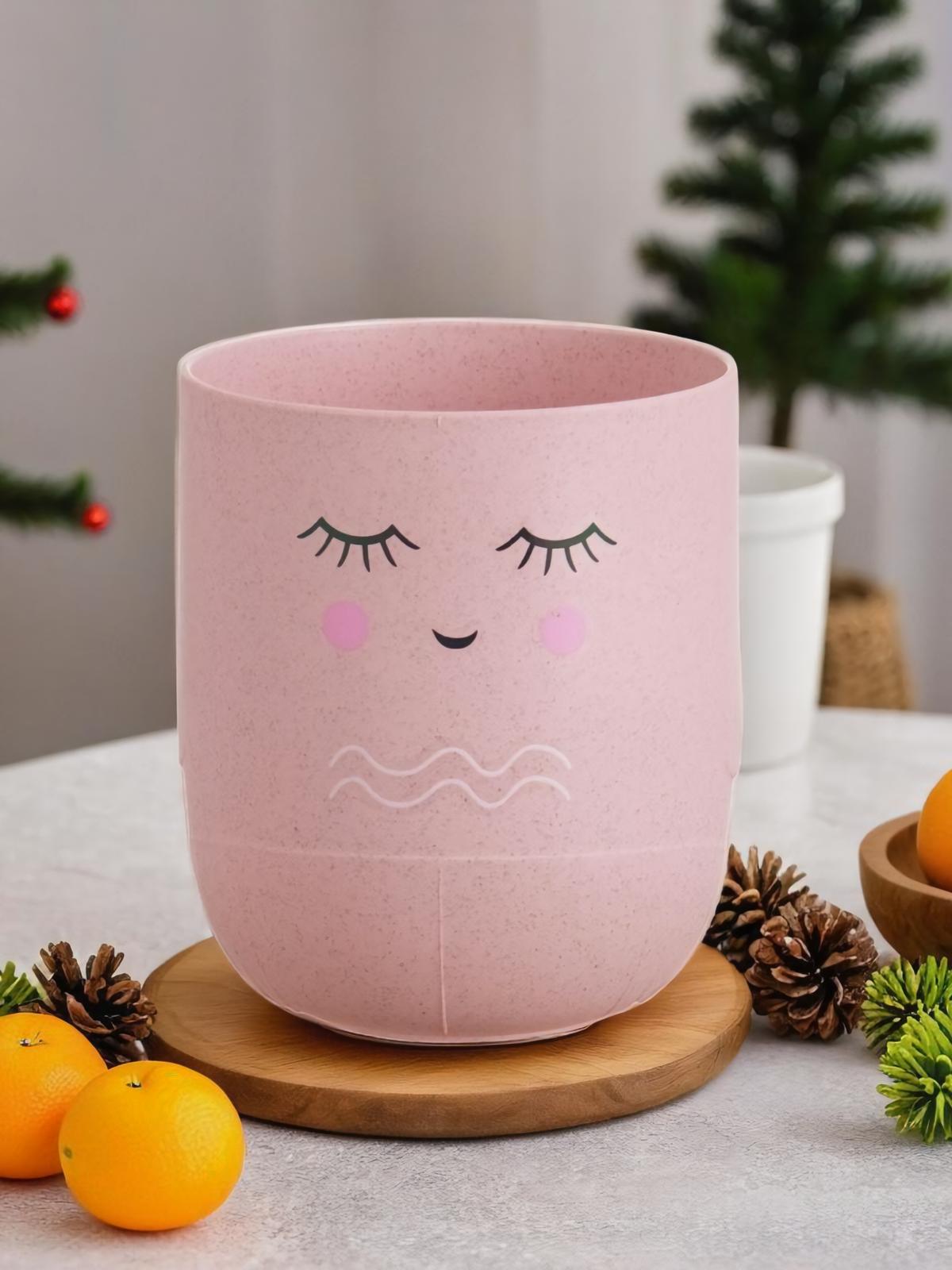 Кружка детская iLikeGift Cute face pink - фото 1