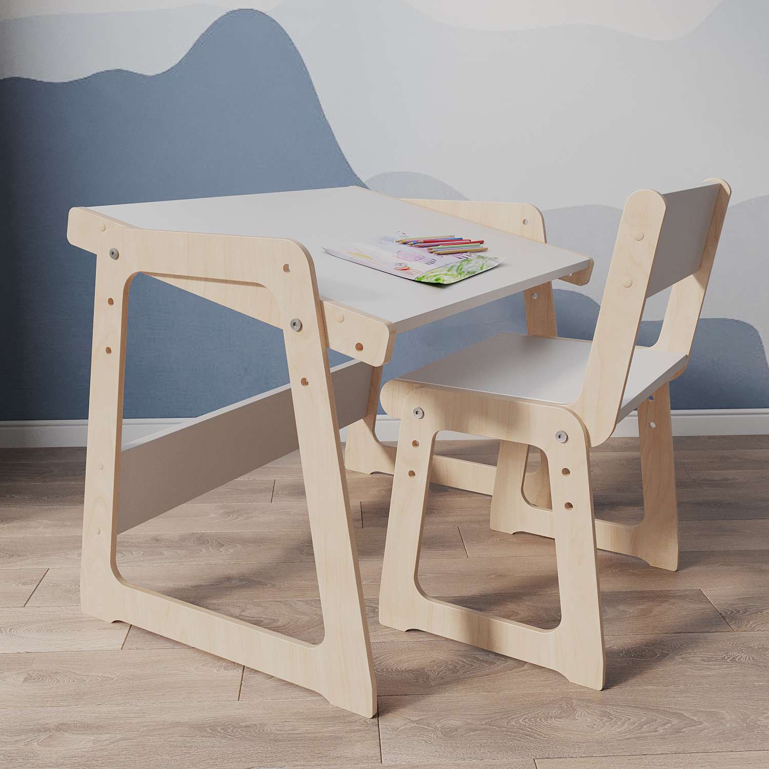 Детский стол и стул Сказочная Мастерская 2 модель - фото 5