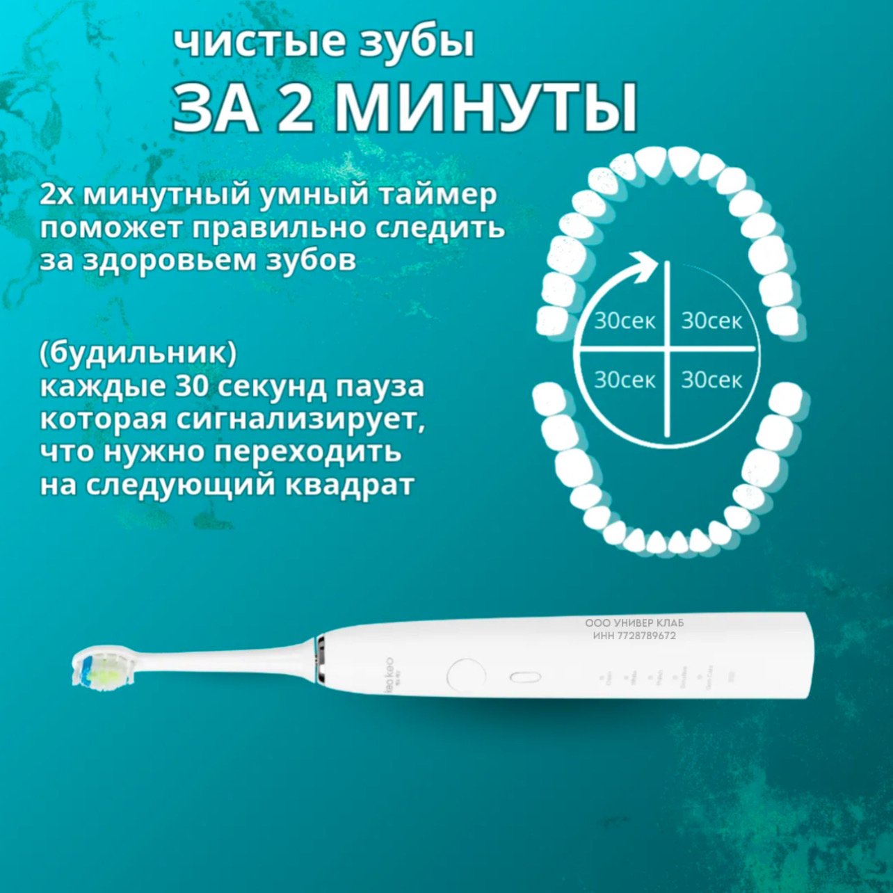 Зубная щетка KEO KEO Электрическая Звуковая Richdent Easycare - фото 4