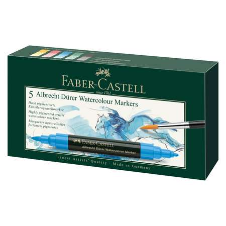 Набор маркеров FABER CASTELL Albrecht Dürer акварельные 5 цветов