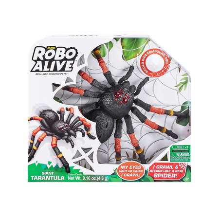 Интерактивная игрушка Zuru ROBO ALIVE Тарантул со световыми эффектами