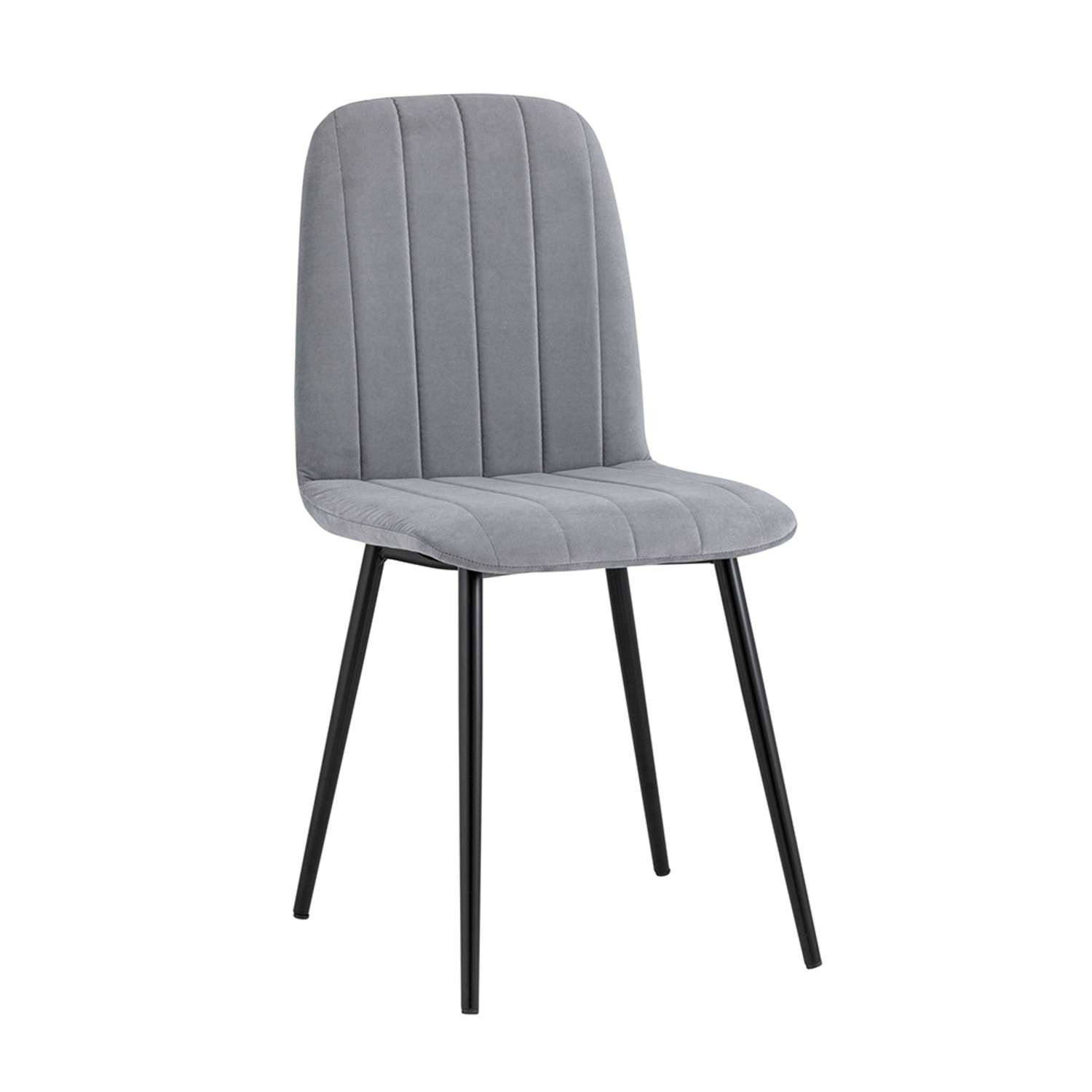 Комплект стульев Фабрикант 4 шт Easy велюр серый - фото 2