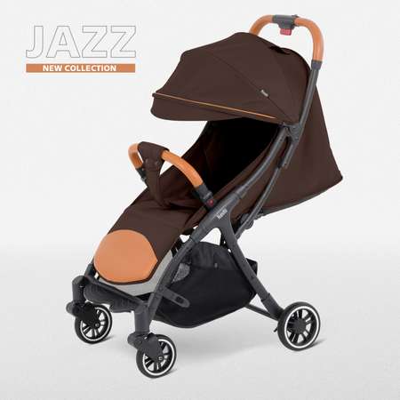 Детская прогулочная коляска Nuovita Jazz коричневый
