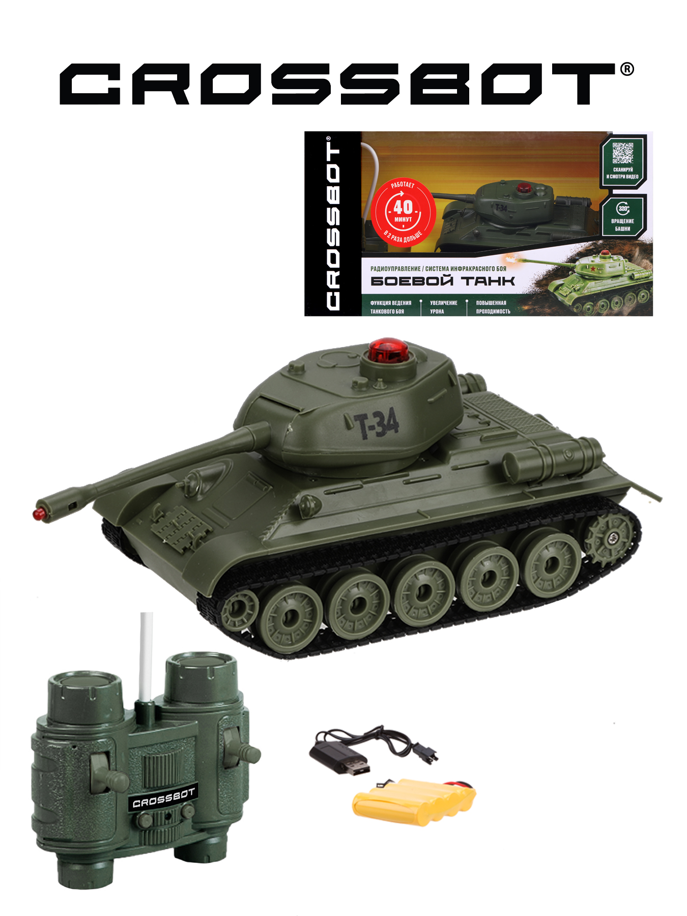 Радиоуправляемый танк Heng Long T-34/85 2.4G 1:16 - 3909-1 3909-1