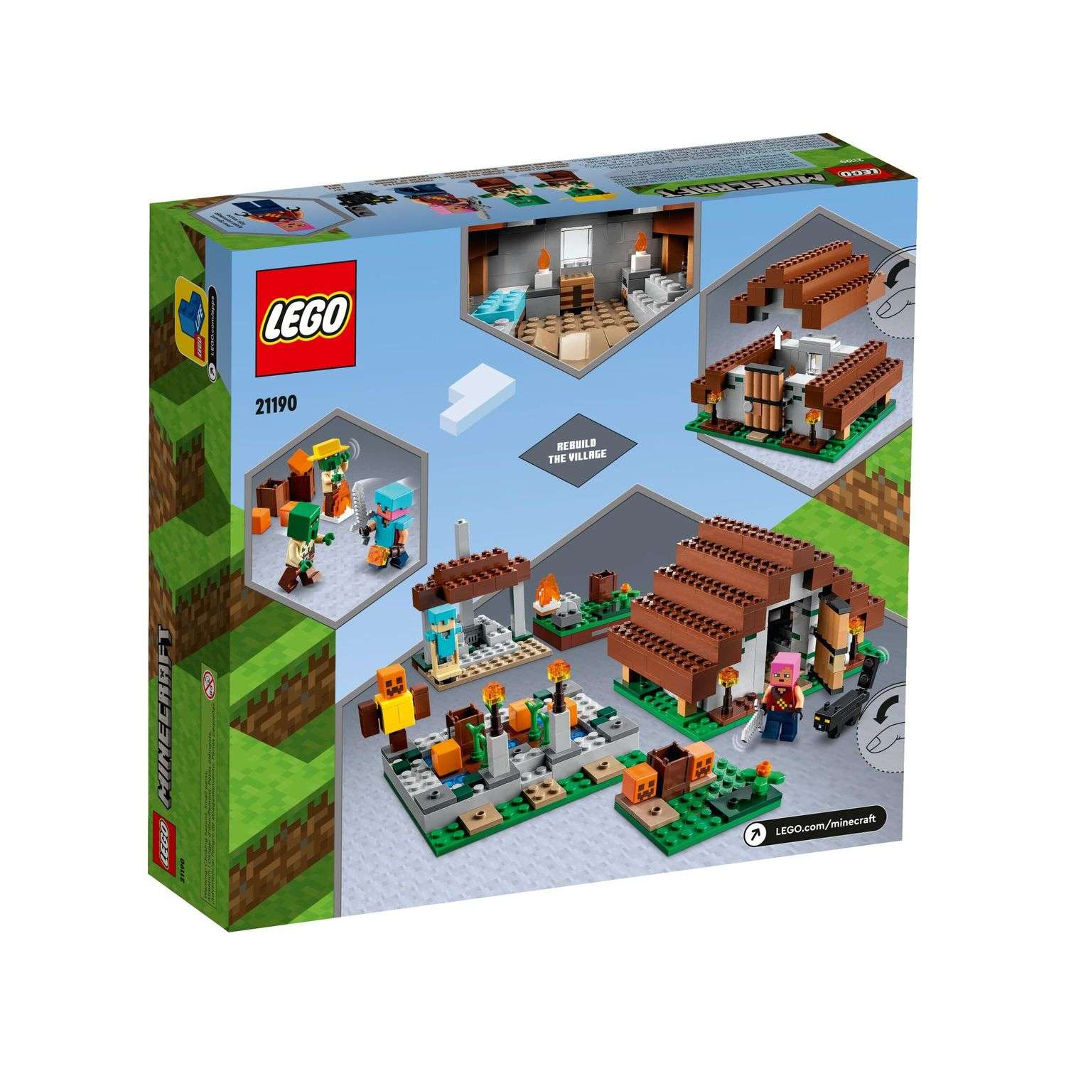 Конструктор LEGO Minecraft Заброшенная деревня 21190 - фото 3