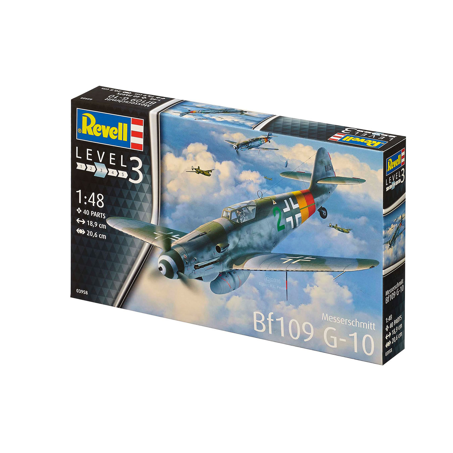 Модель для склейки Revell Истребитель Мессершмитт Bf109 G-10 03958 - фото 1