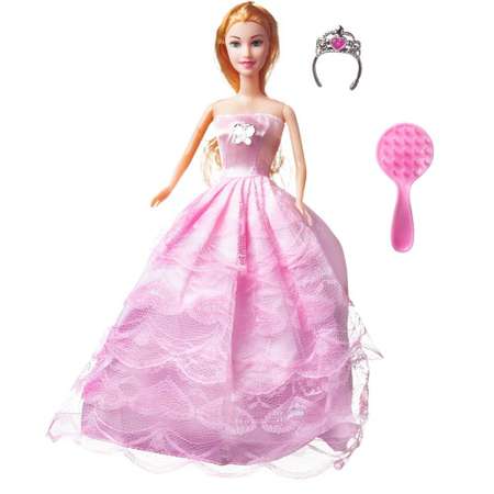 Кукла Junfa Atinil Мой первый бал в розовом платье в наборе c диадемой и аксессуарами 28см