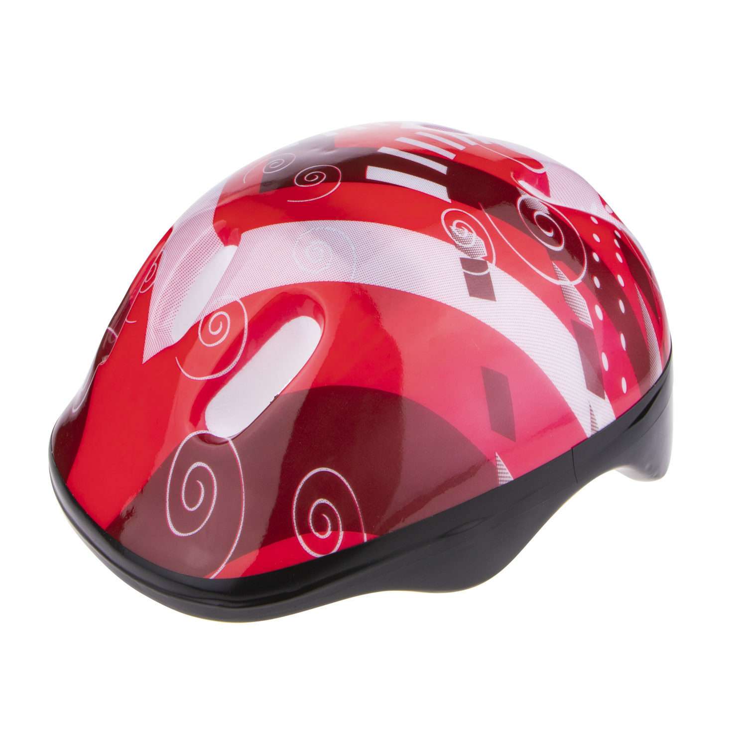 Шлем детский защитный Navigator для велосипеда роликов скейтборда или самоката красный - фото 1