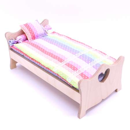 Комлпект постельного белья Модница для куклы 29 см 2002 разноцветный