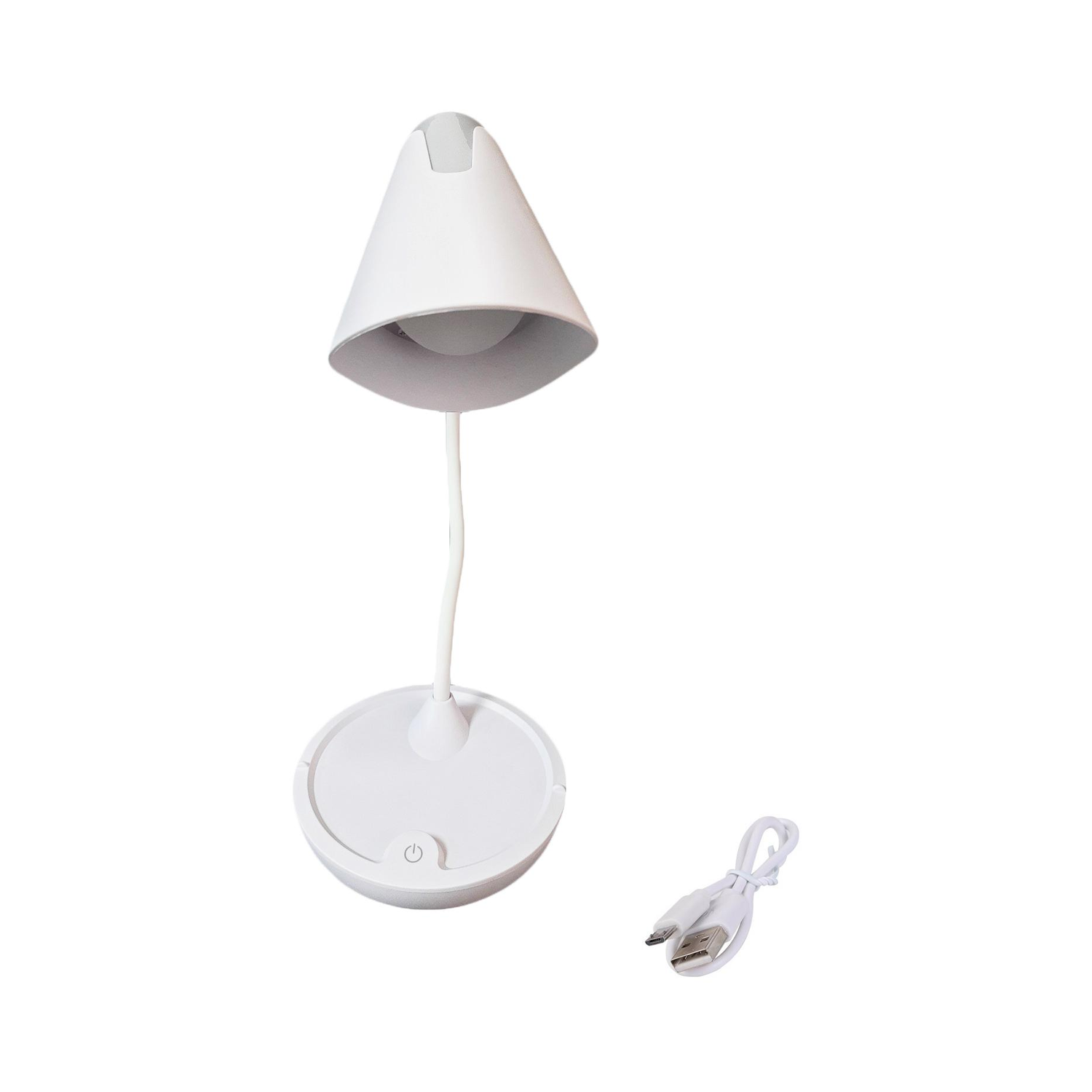 Лампа Beroma светодиодная с подставкой для телефона белая - фото 1