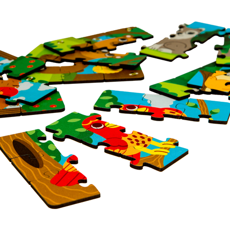 Пазл фигурный деревянный Active Puzzles Лесные животные