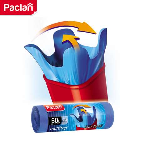 Мешки для мусора Paclan Multi-Top 60л 20шт