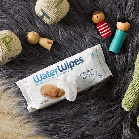 Салфетки влажные детские WaterWipes 2 упаковки 120 листов