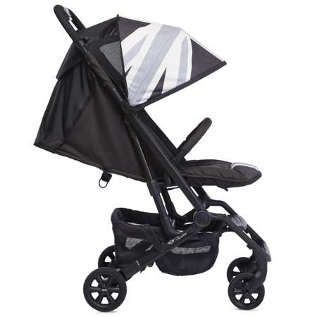 Коляска Easywalker Mini Buggy XS Union Jack Vintage с бампером Black White