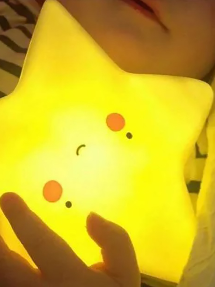 Лампа настольная светодиодная LATS ночник детский звезда желтая - фото 7