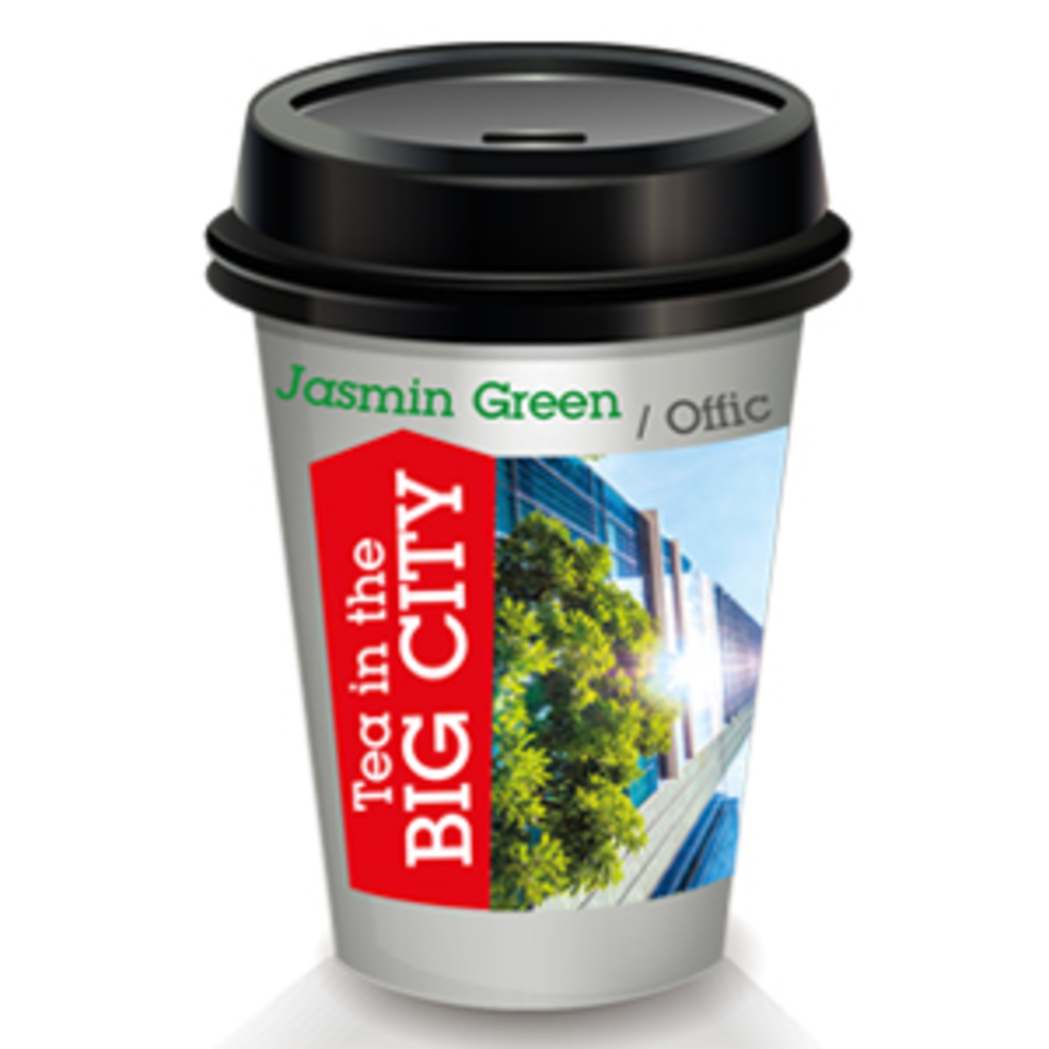 Чай в стаканчике Tea in the BIG CITY зеленый с жасмином 16шт в упаковке - фото 1