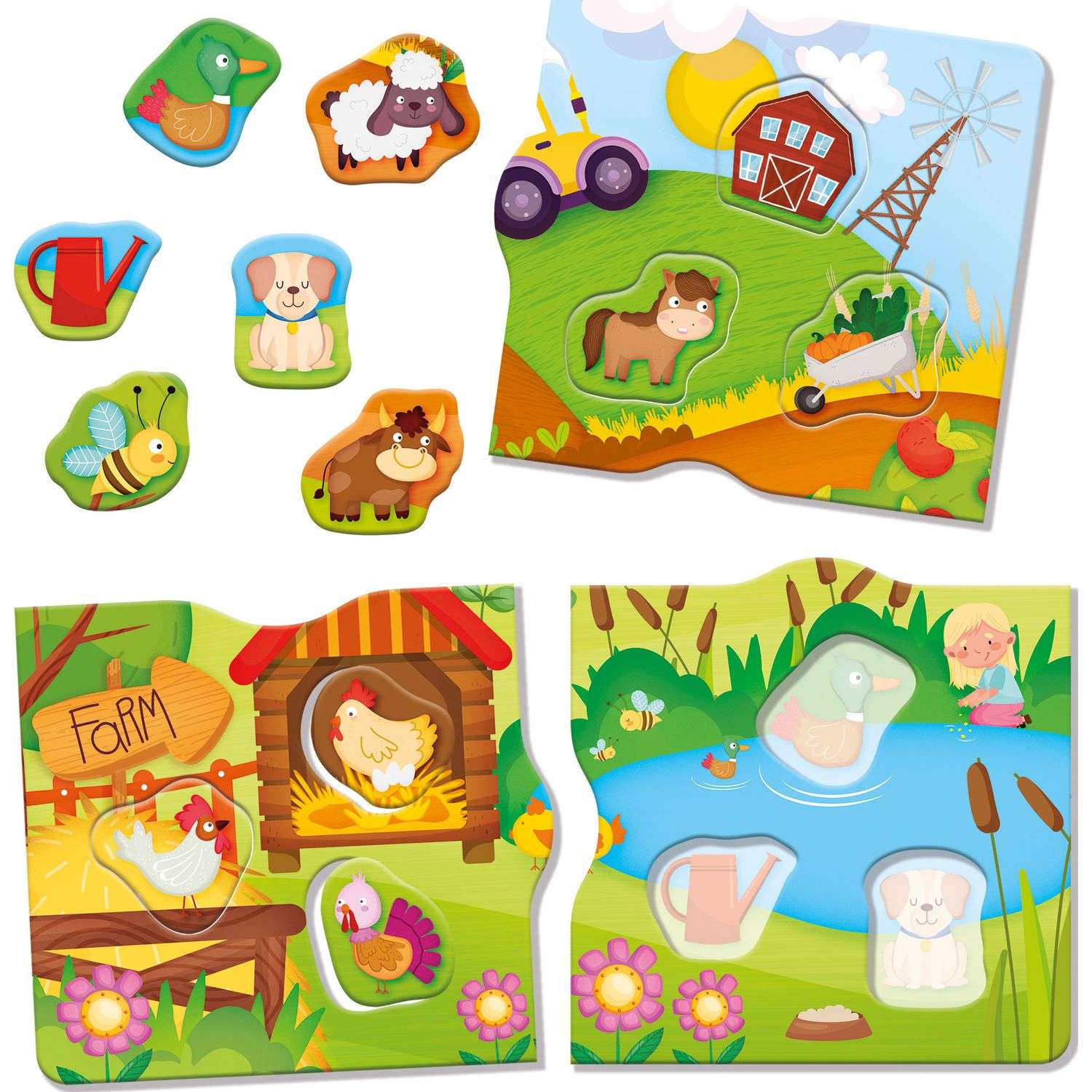 Игра развивающая Lisciani Montessori baby Box the farm R92741 - фото 7