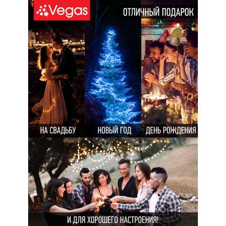 Фигура светодиодная Снежинка Vegas 24V 120 холодных LED ламп прозрачный провод 029 м D 56 см