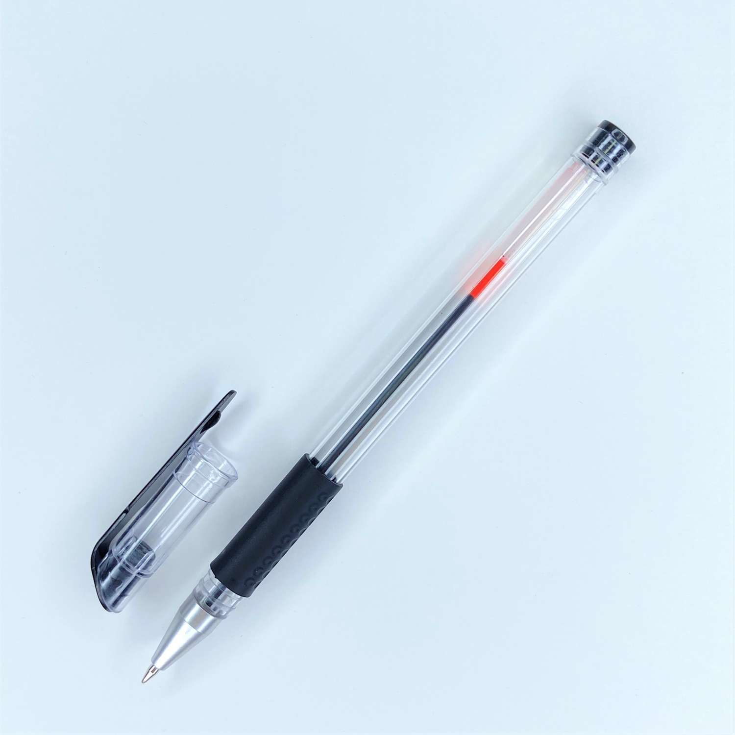 Ручка гелевая Консул черная с манжетой - фото 1