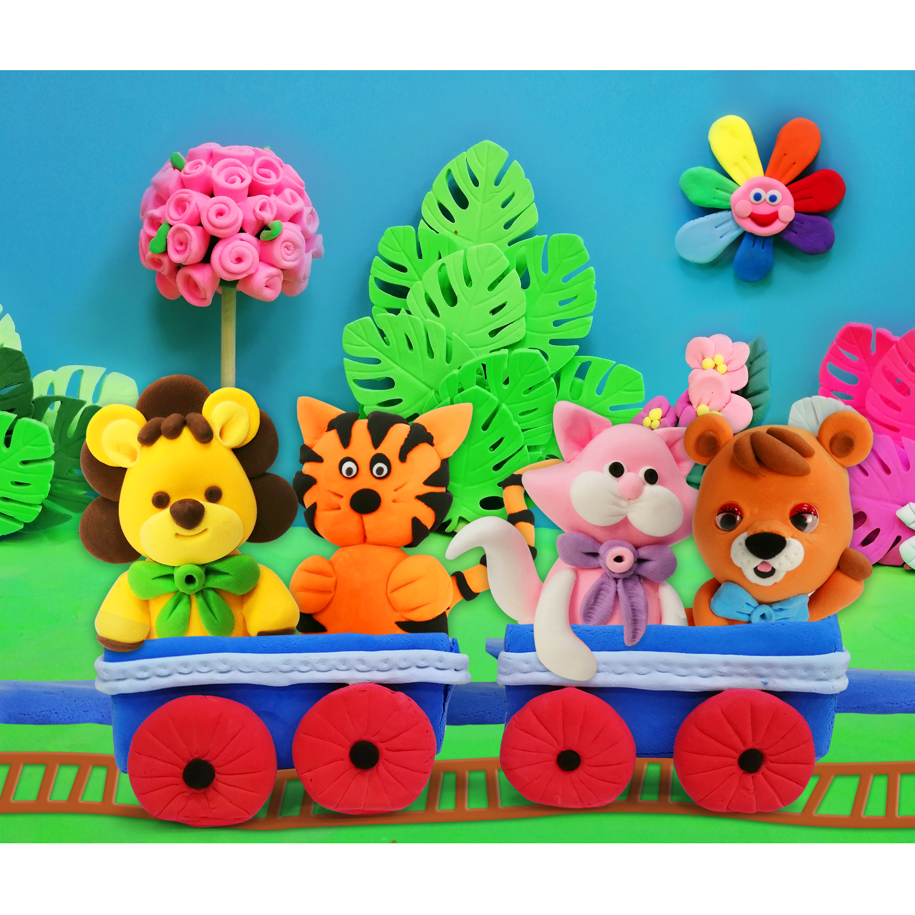 Масса для лепки Kiki воздушный пластилин в коробке 36 цветов для детей - фото 9