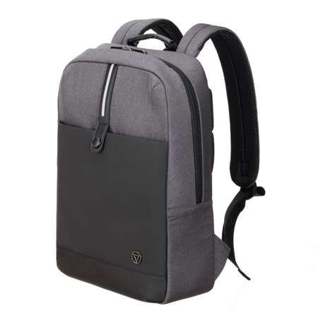 Рюкзак TORBER VECTOR с отделением для ноутбука 14 дюймов черный серый