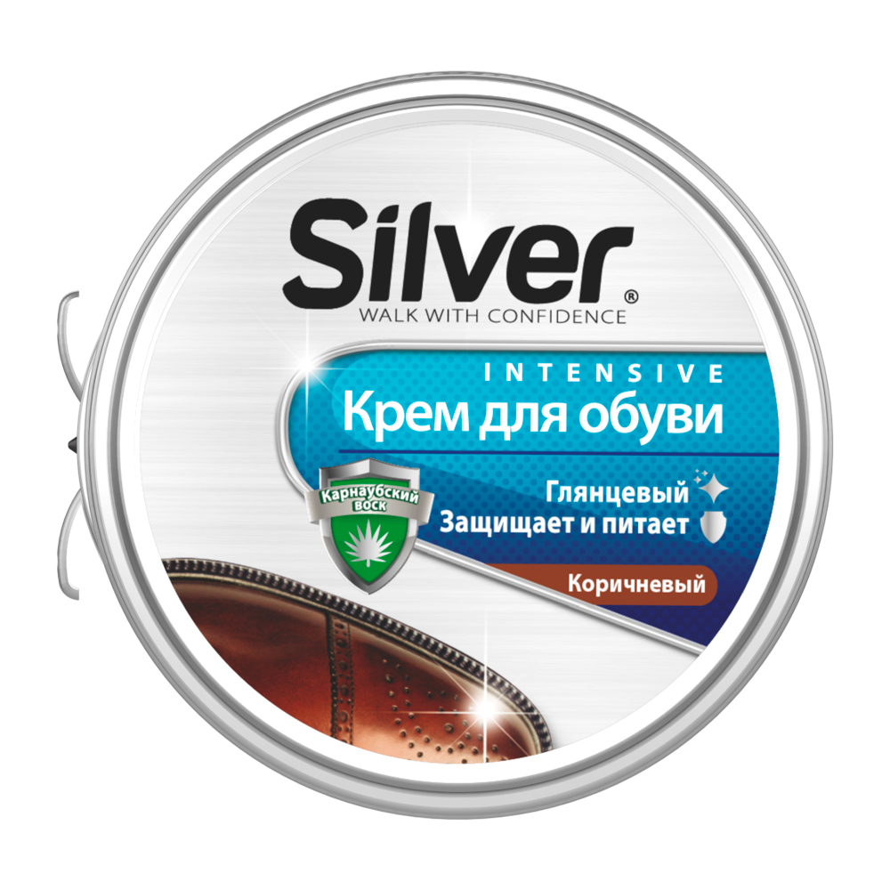 Крем для обуви Коричневый Silver 79307 - фото 1